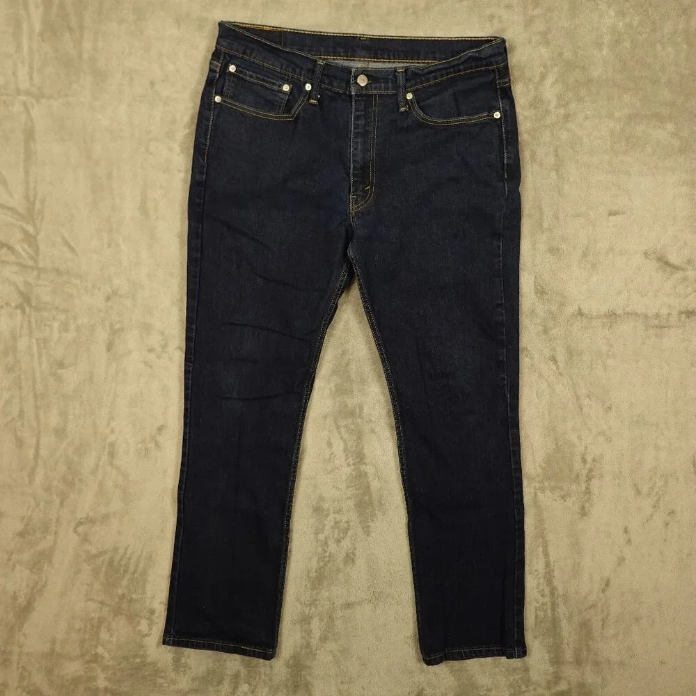 Levi's jeans 514 straight fit men's 36x32 blue denim red‎ tab